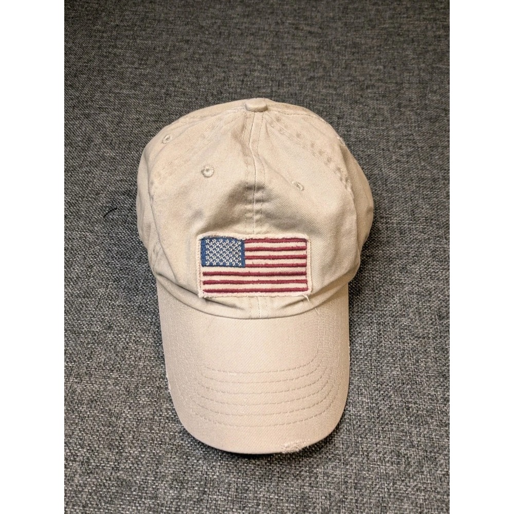 Vintage Dorfman Pacific Co USA Flag Logo Mens Strapback cotton Dad Hat Cap